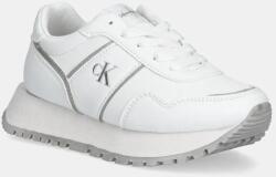 Calvin Klein Jeans gyerek sportcipő - fehér 32 - answear - 23 990 Ft