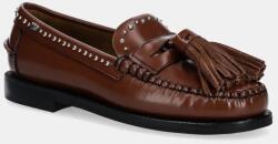 Weekend Max Mara bőr mokaszin WEEKENDAN barna, női, lapos talpú, 2515521014600 - barna Női 38