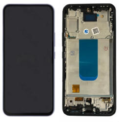 Samsung A546 Galaxy A54 5G (2023) fekete LCD kijelző érintővel és kerettel (Oled)