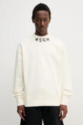 MSGM pamut melegítőfelső bézs, férfi, nyomott mintás, 3840MM103.257000 - bézs L