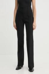 A. L. C A. L. C. nadrág Brooks női, fekete, magas derekú trapéz, 2PANT01053 - fekete 36