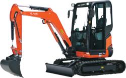 Kubota Japonia Miniexcavator Kubota cu cabina, 2.6 tone, motor diesel Kubota 21 CP, Kubota U27-4 (U27-4)