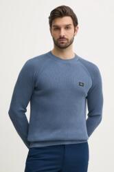 Calvin Klein pamut pulóver könnyű, férfi, J30J327281 - kék XL