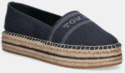 Tommy Hilfiger espadrilles DENIM PLATFORM ESPADRILLE - sötétkék Női 39