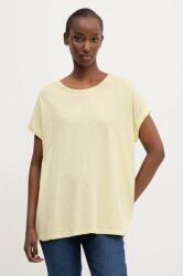 Superdry t-shirt női, sárga, W1011647A-1XQ - sárga L