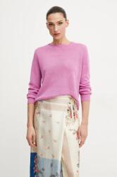 Max Mara vászon pulóver könnyű, női, rózsaszín, 2515361052600 - rózsaszín XS