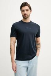 Marciano Guess póló selyemkeverékből sötétkék, férfi, nyomott mintás, 5GHI08 6323A - sötétkék XXL