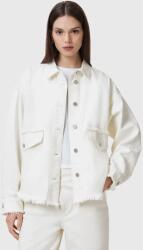 AllSaints farmerdzseki HETTIE FRAY fehér, átmeneti, oversize, W007PC - fehér L