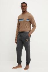 CR7 Cristiano Ronaldo pizsama barna, férfi, nyomott mintás, 8730-42-1044 - barna XL