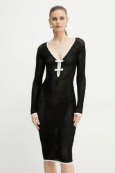 Elisabetta Franchi ruha fekete, midi, testhezálló, AM56T51E2 - fekete 40