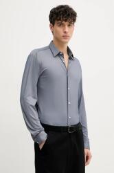 HUGO BOSS ing férfi, galléros, sötétkék, slim, 50533434 - sötétkék XL