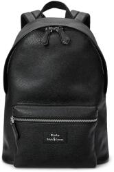 Ralph Lauren bőr hátizsák fekete, férfi, nagy, sima, 405962456 - fekete Univerzális méret