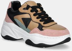 GUESS sportcipő HAPYY barna, női, FLPHAP ELE12 - barna Női 38