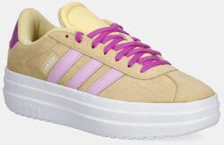 adidas gyerek velúr sportcipő VL COURT BOLD sárga, JI1019 - sárga 38 2/3