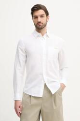Calvin Klein len ing férfi, galléros, fehér, regular, J30J327295 - fehér L