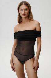 Undress Code felső Libra Bodysuit Thong fekete, női, sima, 839 - fekete S
