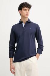 Hackett pamut hosszúujjú sötétkék, sima, HM551004 - sötétkék M