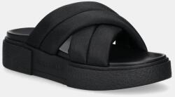 Tommy Jeans papucs FLATFORM SANDAL fekete, női, platformos, EN0EN02775 - fekete Női 40