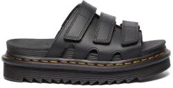 Dr. Martens bőr papucs Raine fekete, női, platformos, DM40522001 - fekete Női 37