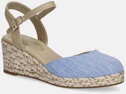 Tommy Hilfiger espadrilles CHAMBRAY MID WEDGE ESPAD - kék Női 38