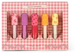 Konges Sløjd szájfény készlet GLITTER LIP GLOSS 5 PCS 5 db KS102826 - rózsaszín Univerzális méret