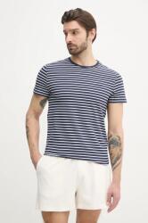 Calvin Klein t-shirt sötétkék, férfi, mintás, K10K114177 - sötétkék XXL