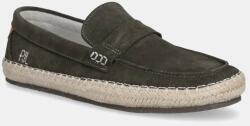 Pepe Jeans espadrilles velúrból TOURIST COAST zöld, PMS10337 - zöld Férfi 42
