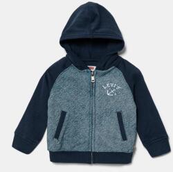 Levi's baba felső TROMPE LOEIL DENIM HOODIE sötétkék, mintás, kapucnis, 6EM394 - sötétkék 74