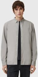 AllSaints pamut ing HAVEN férfi, galléros, szürke, regular, M123SC - szürke L