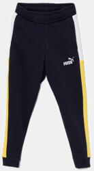 PUMA gyerek melegítőnadrág ESS BLOCK Sweatpants TR sötétkék, mintás, 685820 - sötétkék 176