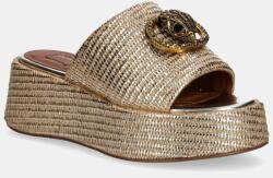 Kurt Geiger London papucs Chelsea Flatform Mule sárga, női, éksarkú, 4367443999 - arany Női 40