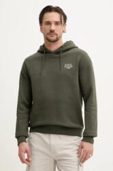 APC A. P. C. felső hoodie standard rue madame GOTS zöld, melange, kapucnis, COHBV. M27914 - zöld M