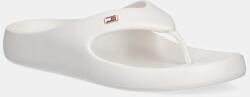 Tommy Hilfiger flip-flop TH COMFORT BEACH SANDAL bézs, női, lapos talpú, FW0FW08522 - bézs Női 41 - answear - 18 990 Ft