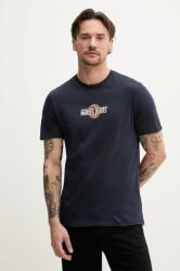 Guess Jeans pamut póló sötétkék, férfi, nyomott mintás, M5GI23 K8HM0 - sötétkék XL