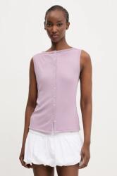 Abercrombie & Fitch felső lila, női, sima, KI139-5175 - lila S