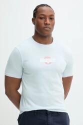 Guess Jeans pamut póló férfi, nyomott mintás, M5GI23 K8HM0 - kék XXL