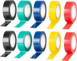 Strend Pro Szalag Strend Pro, 19 mm, L-10 m, PVC, max. 80°C, 600V, szigetelő, különböző színek, ragasztó, csoma (STP012173069)