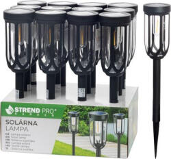 Strend Pro Lámpa Strend Pro Garden Elis, szolár, fekete, LED, 7, 5x42 cm, Sellbox 12 db (STP012172965)