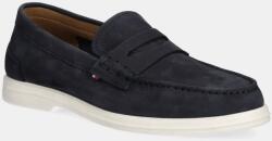 Tommy Hilfiger nubuk mokaszin TOMMY HILFIGER NUBUCK P LOAFER sötétkék, férfi, FM0FM05350 - sötétkék Férfi 41