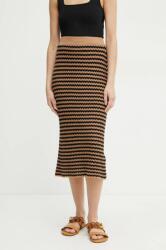 Weekend Max Mara szoknya barna, midi, ceruza fazonú, 2515301012600 - barna XL