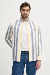Tommy Hilfiger pamut ing férfi, legombolt galléros, fehér, relaxed, MW0MW39160 - fehér L