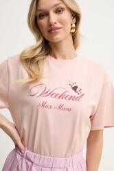 Weekend Max Mara pamut póló női, narancssárga, 2515971032600 - narancssárga L