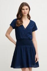 Pepe Jeans ruha DEA sötétkék, mini, harang alakú, PL953686 - sötétkék XS