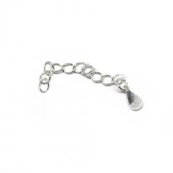  Charm Terminatie cu Inima Argint 925 - 4 cm - 1 Buc