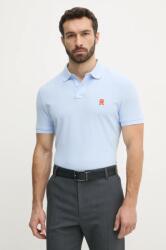 Tommy Hilfiger pamut póló férfi, nyomott mintás, MW0MW33167 - kék XL