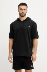 HUGO t-shirt fekete, férfi, sima, 50540164 - fekete M