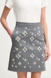 Weekend Max Mara szoknya szürke, mini, egyenes, 2515771021600 - szürke S