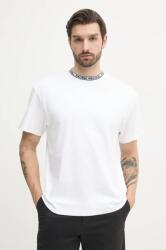 Red Bull Racing x Pepe Jeans pamut póló BRANDED COLLAR TEE fehér, férfi, sima, RM500021 - fehér L