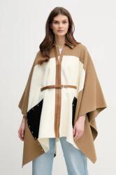 Mackage gyapjú poncsó női, bézs, átmeneti, oversize, MOLY - bézs M/L