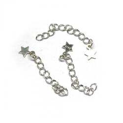  Charm Terminatie cu Stea Argint 925 - 3.5 cm - 1 Buc
